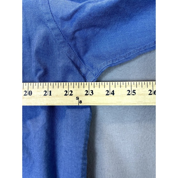Nautica Shirt Mens 16.5 16‎ 1/2 32 33 Blue Casual Button Up Long Sleeve Oxford - Picture 10 of 14